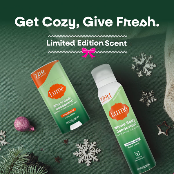 Whole Body Women’s Deodorant Smooth Solid Stick Aluminum-Free, Fresh Alpine Scent - 3 packs - 2.6 oz per pack - plus 3 My Outlet Mall Resealable Storage Pouches