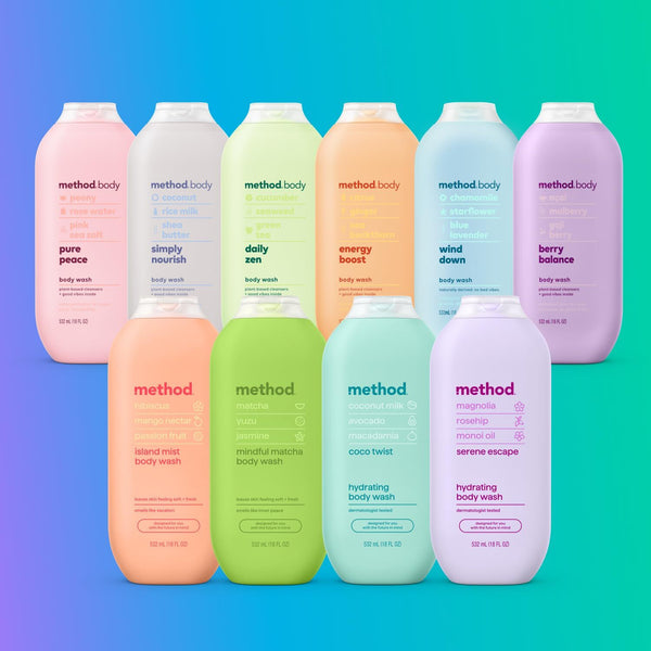 Body Wash, Coco Twist - 2 packs - 18 oz per pack - plus 3 My Outlet Mall Resealable Storage Pouches