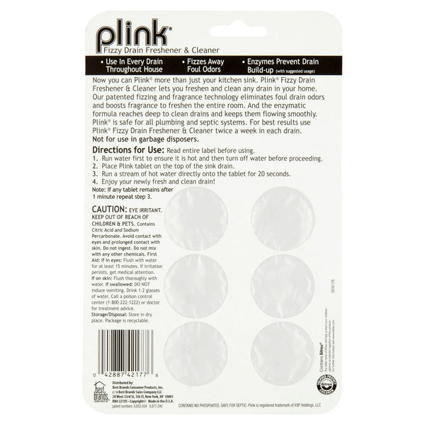 Fizzy Drain Freshener & Cleaner - 2 packs - plus 3 My Outlet Mall Resealable Storage Pouches