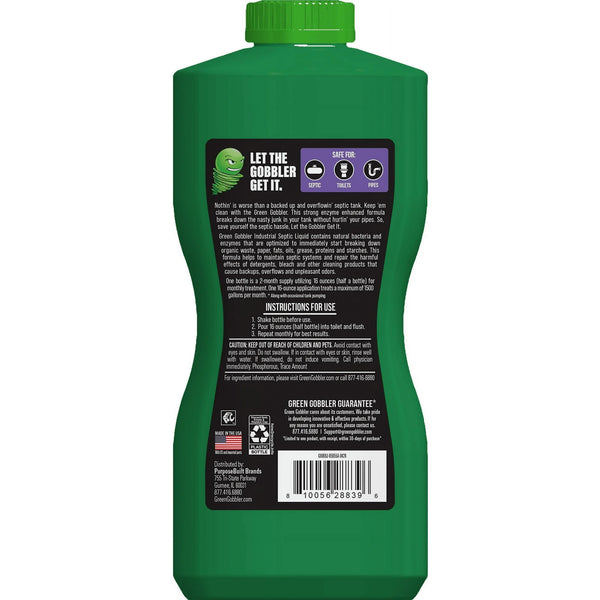 Industrial Strength Septic Tank Treatment Liquid 2 Month Supply - 2 packs - 32 fl oz per pack - plus 3 My Outlet Mall Resealable Storage Pouches