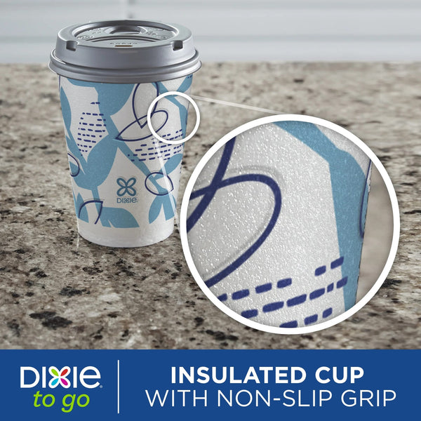 To Go Disposable Paper Cups, 12 oz, Multi-Color - 2 packs - 20 Count per pack - plus 3 My Outlet Mall Resealable Storage Pouches