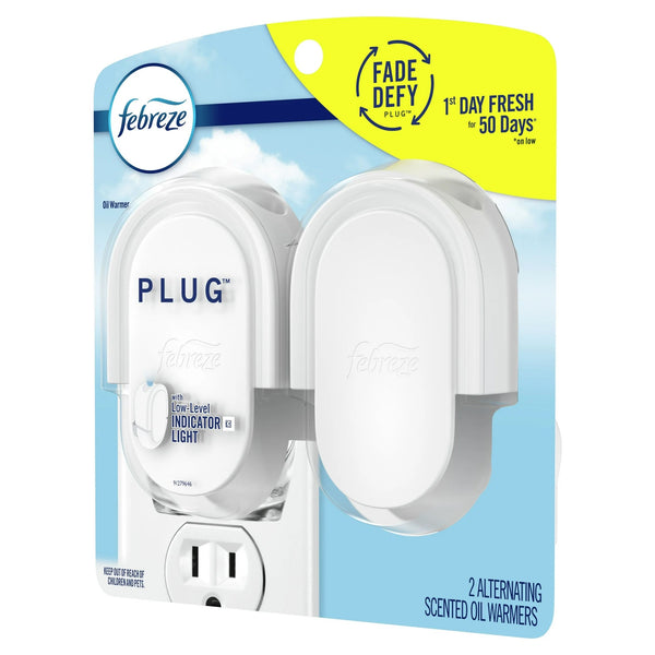 Plug in Air Freshener, Odor-Fighting Scented Oil Warmer Device - 2 packs - 2 count per pack - plus 3 My Outlet Mall Resealable Storage Pouches