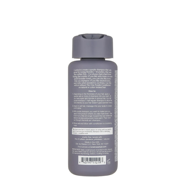 Hair Purple Shampoo for Blonde, Brunette, Silver + Grey Hair, Anti Brass + Yellow Tones, Sulfate Free Toning Shampoo - 1 pack - 10 oz per pack - plus 3 My Outlet Mall Resealable Storage Pouches