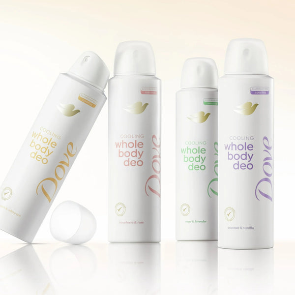 Aluminum Free Women's Whole Body Deodorant Cooling Spray Peach & White Tea - 3 packs - 4 oz per pack - plus 3 My Outlet Mall Resealable Storage Pouches