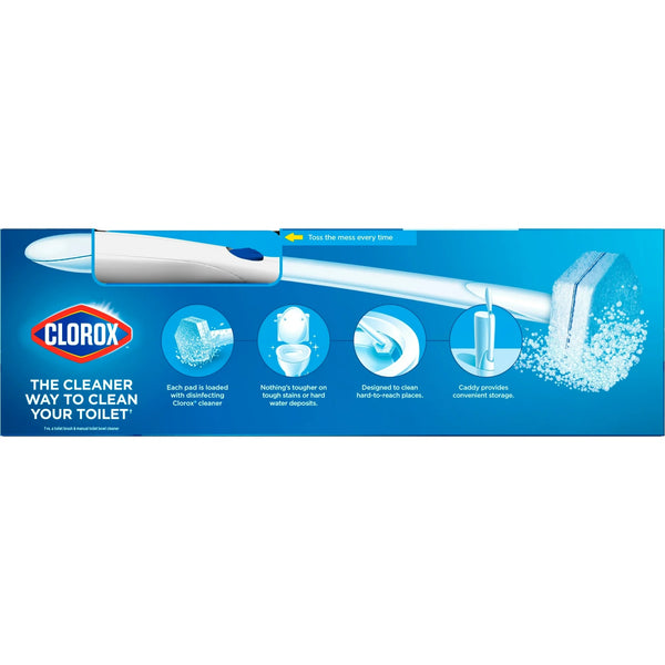 ToiletWand Disposable Toilet Bowl Brush Cleaner System - 1 pack - plus 3 My Outlet Mall Resealable Storage Pouches