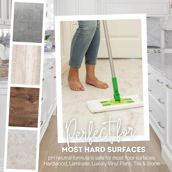 Multi-Surface Floor Finish, Pfas-Free Formula, All Purpose Household Floor Polish - 2 packs - 27 oz per pack - plus 3 My Outlet Mall Resealable Storage Pouches
