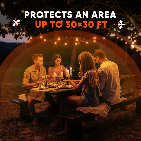 Outdoor Mosquito Fogger, Campsite Insecticide with up to 6 Hours of Protection - 3 packs - 12 oz per pack - plus 3 My Outlet Mall Resealable Storage Pouches