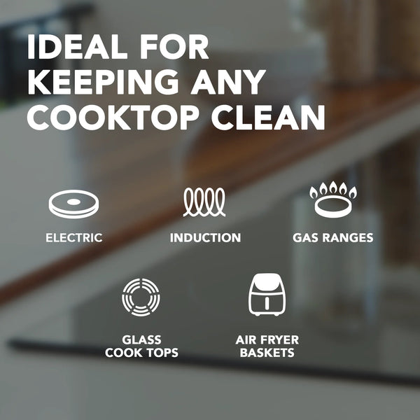 Cooktop Cleaner and Polish Cream for Glass, Ceramic and Induction Surfaces, Unscented - 3 packs - 15 oz per pack - plus 3 My Outlet Mall Resealable Storage Pouches