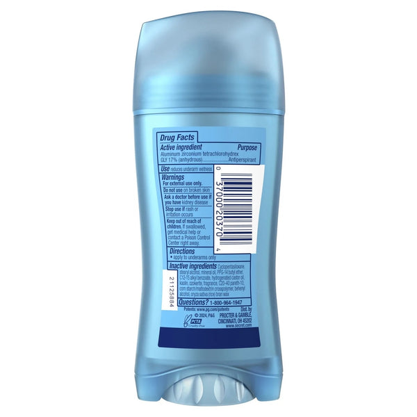 Fresh Invisible Solid Antiperspirant Deodorant for Women, Cocoa Butter - 2 packs - 2.6 oz per pack - plus 3 My Outlet Mall Resealable Storage Pouches