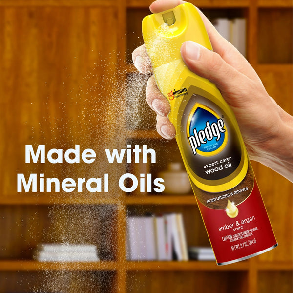 Expert Care Wood Oil Furniture Polish, Nourishes, Protects, and Revitalizes Furniture - 1 pack - 9.7 oz per pack - plus 3 My Outlet Mall Resealable Storage Pouches