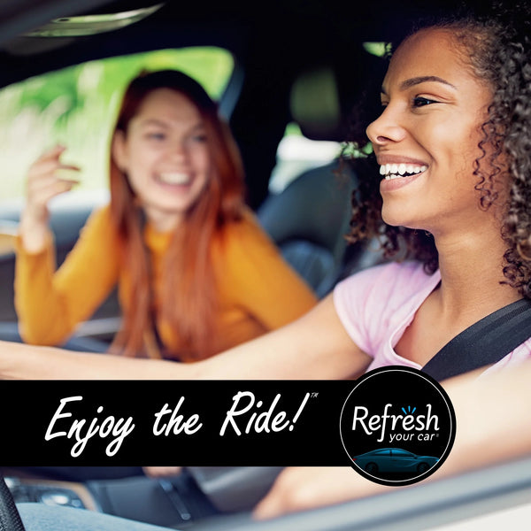 Mini Diffuser Air Freshener New Car/Cool Breeze Scent, 2 Count - 1 pack - plus 3 My Outlet Mall Resealable Storage Pouches