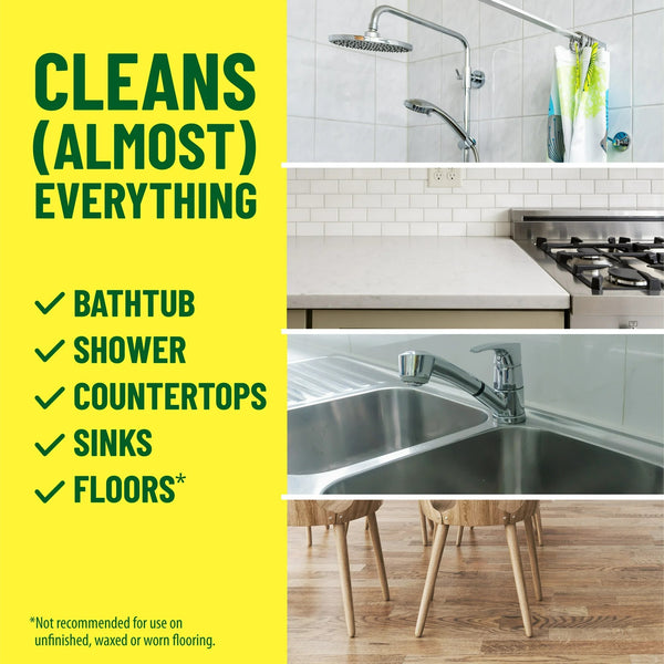 Multi-Surface Floor Cleaner, Lemon Fresh - 1 pack - 24 oz per pack - plus 3 My Outlet Mall Resealable Storage Pouches