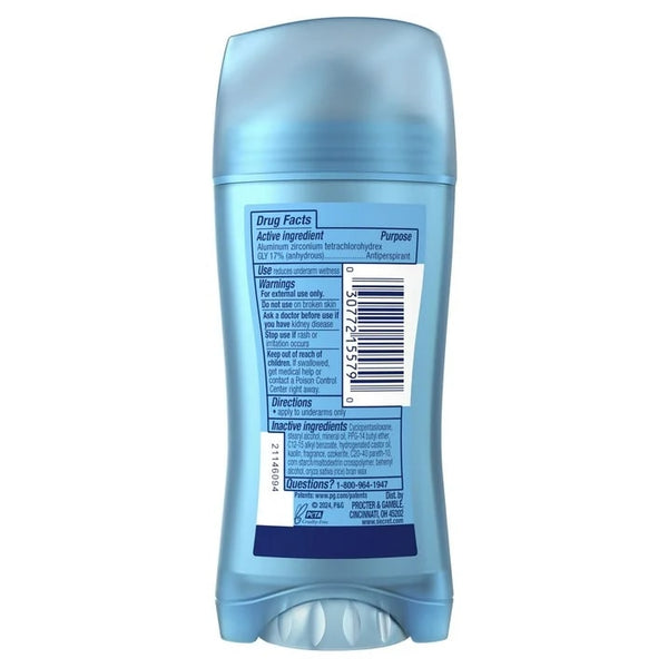 Fresh Invisible Solid Antiperspirant Deodorant for Women, Moonlit Orchid - 1 pack - 2.6 oz per pack - plus 3 My Outlet Mall Resealable Storage Pouches