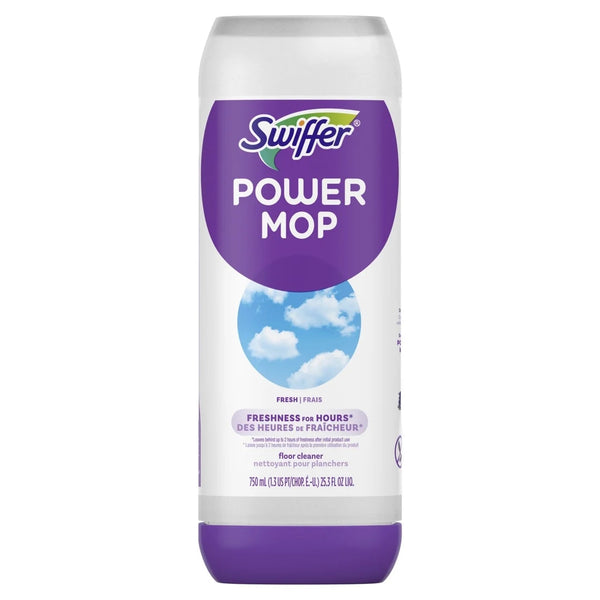 Power Mop Refill Solution, Tile, Vinyl, Laminate, Wood, Floor Cleaner, Fresh - 1 pack - 25.3 fl oz per pack - plus 3 My Outlet Mall Resealable Storage Pouches
