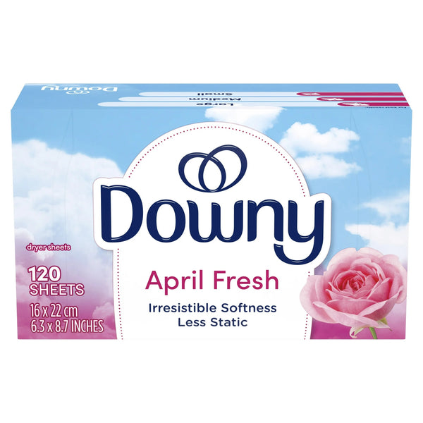 Fabric Softener Dryer Sheets, April Fresh Scent - 3 packs - 120 Count - plus 3 My Outlet Mall Resealable Storage Pouches
