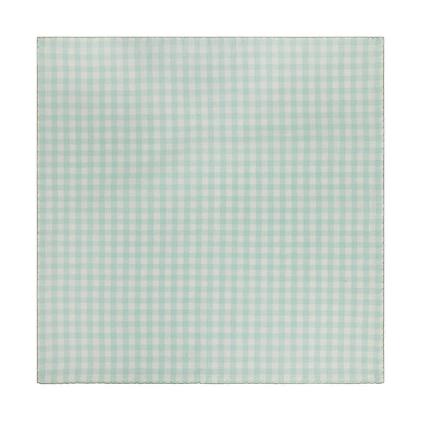 100% Cotton Fabric Napkin Set, Multicolor Gingham, 20" W x 20" L - 1 pack - 4 Count per pack - plus 3 My Outlet Mall Resealable Storage Pouches