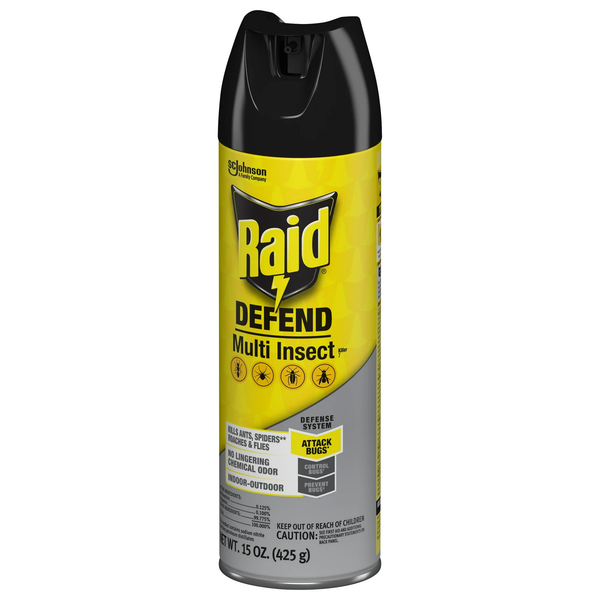Defend Multi Insect, Indoor and Outdoor Ants, Roaches, Spiders and Flies Insect Killer Bug Spray - 1 pack - 15 oz per pack plus 3 My Outlet Mall Resealable Storage Pouches