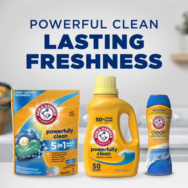 Clean Scentsations In-Wash Scent Booster, Laundry Scent Booster Purifying Waters scent - 2 packs - 24 oz per pack - plus 3 My Outlet Mall Resealable Storage Pouches