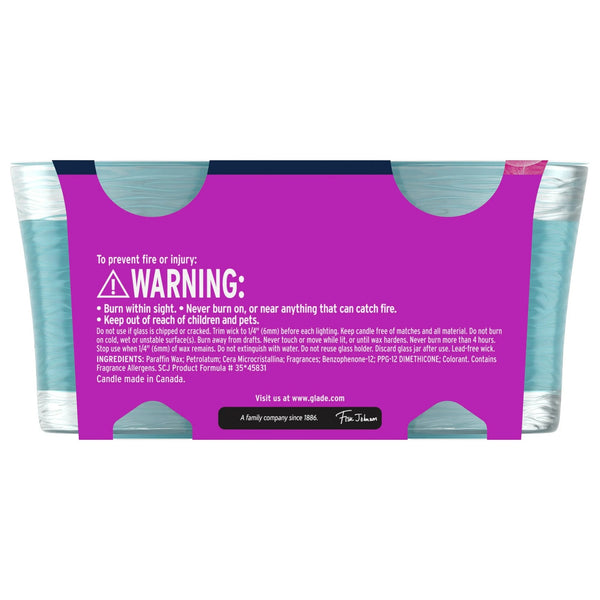 Orchid & Neroli, Fresh Collection, 2 Candles - 1 pack - plus 3 My Outlet Mall Resealable Storage Pouches