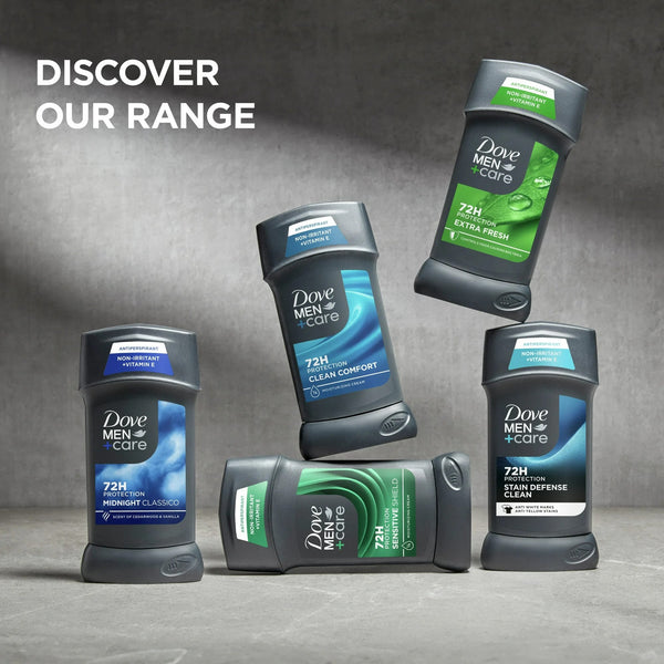 Men+Care Antiperspirant Deodorant Stick for Men Midnight Classico - 1 pack - 2.7 oz per pack - plus 3 My Outlet Mall Resealable Storage Pouches