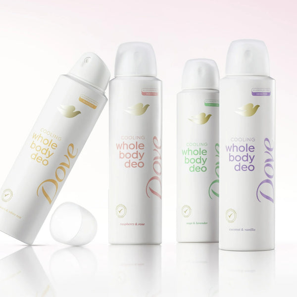 Aluminum Free Women's Whole Body Deodorant Cooling Spray Raspberry & Rose - 1 pack - 4 oz per pack - plus 3 My Outlet Mall Resealable Storage Pouches