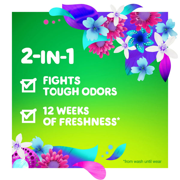 Odor Defense In-Wash Scent Booster, Super Fresh Blast Scent- 1 pack - 5.7 oz per pack - plus 3 My Outlet Mall Resealable Storage Pouches