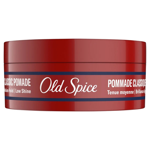 Classic Pomade for Men, Medium Hold, Low Shine, Men's Hair Styling Pomade - 3 packs - 2.22 oz per pack - plus 3 My Outlet Mall Resealable Storage Pouches