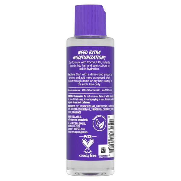 Miracle Curls Coconut Curl-Defining Hair Oil, for Curly Hair - 1 pack - 3.2Fl oz per pack - plus 3 My Outlet Mall Resealable Storage Pouches