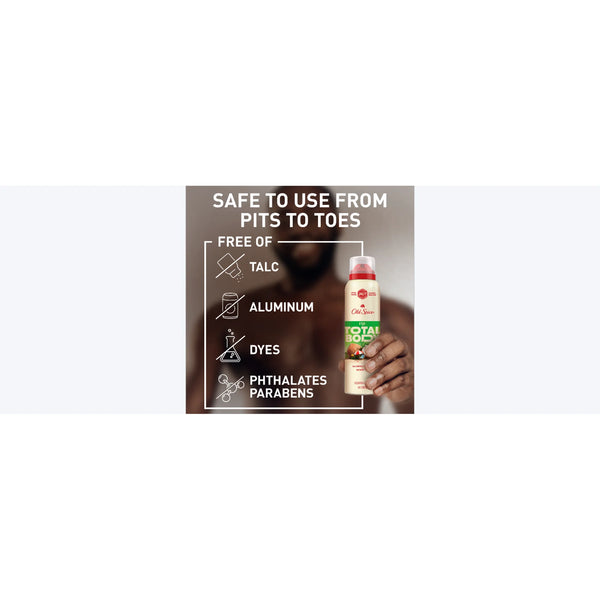 Whole Body Deodorant Spray, Aluminum Free Total Body Deodorant, Fiji Scent - 2 packs - 3 oz per pack - plus 3 My Outlet Mall Resealable Storage Pouches