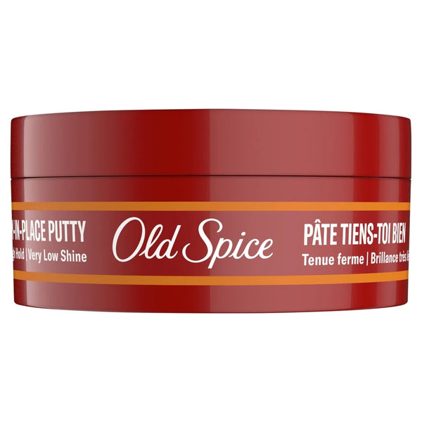 Hair Styling Putty for Men, High Hold, Matte Finish, All Hair Types - 2 packs - 2.2 oz per pack - plus 3 My Outlet Mall Resealable Storage Pouches