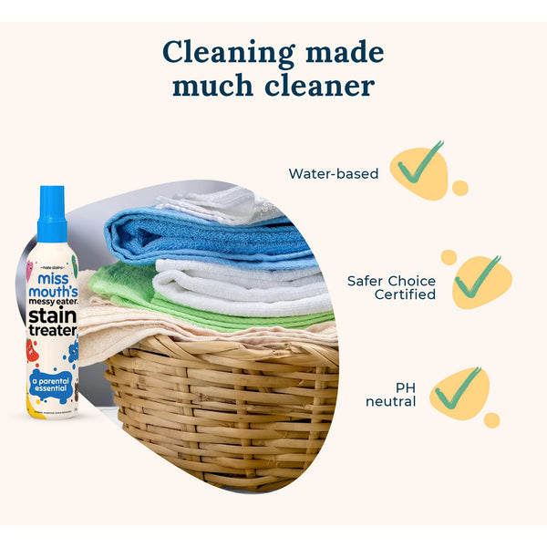 Messy Eater Stain Remover Spray Bottle - 1 pack - 4 oz per pack - plus 3 My Outlet Mall Resealable Storage Pouches