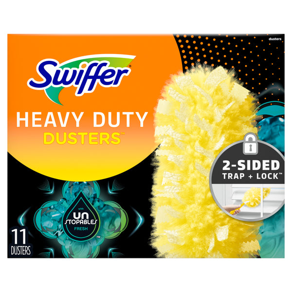 Duster Multi-Surface Heavy Duty Refills, Unstopables Fresh Scent - 1 pack - 11 Count per pack - plus 3 My Outlet Mall Resealable Storage Pouches