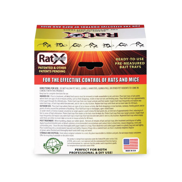 Ready-to-Use Rat Bait Trays - 1 pack - 2 Count - plus 3 My Outlet Mall Resealable Storage Pouches