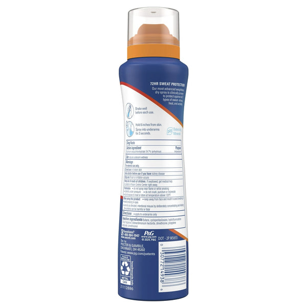 Clinical Strength Dry Spray Antiperspirant & Deodorant for Women, Stress Response Scent - 3 packs - 3.8 oz per pack - plus 3 My Outlet Mall Resealable Storage Pouches