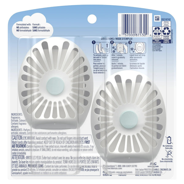 Small Spaces Air Freshener, Odor-Fighting, Gain Moonlight Breeze - 1 pack - 2 count per pack - plus 3 My Outlet Mall Resealable Storage Pouches