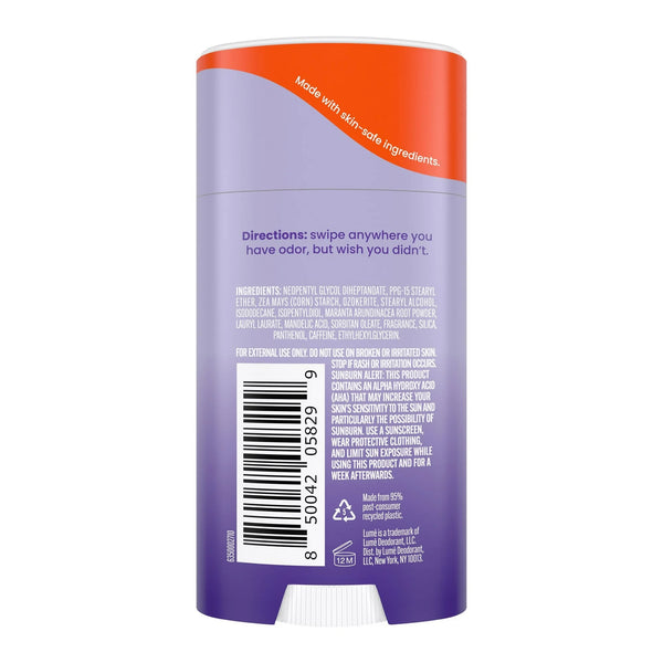 Whole Body Women’s Deodorant Smooth Solid Stick Aluminum-Free, Soft Powder - 3 packs - 2.6 oz per pack - plus 3 My Outlet Mall Resealable Storage Pouches