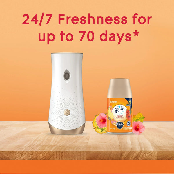 Automatic Spray Refills, Air Freshener, Infused with Essential Oils, Hawaiian Breeze - 1 pack - 2 count per pack - plus 3 My Outlet Mall Resealable Storage Pouches