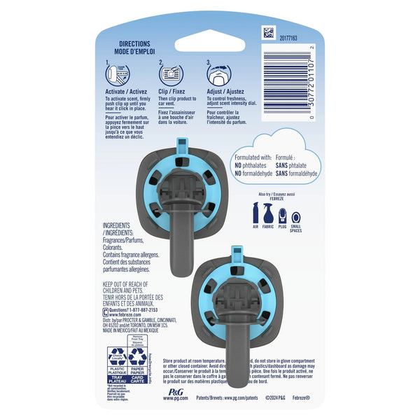 Car Air Freshener, Odor-Fighting Car Vent Clip, Hawaiian Aloha, 2 Count - 1 pack - plus 3 My Outlet Mall Resealable Storage Pouches