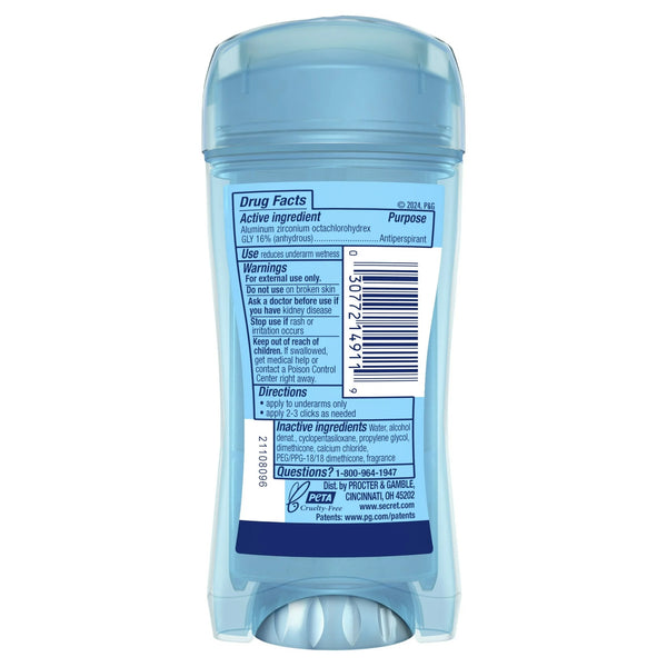 Fresh Clear Gel Antiperspirant Deodorant for Women, Mountain Air Scent - 1 pack - 2.6 oz per pack - plus 3 My Outlet Mall Resealable Storage Pouches
