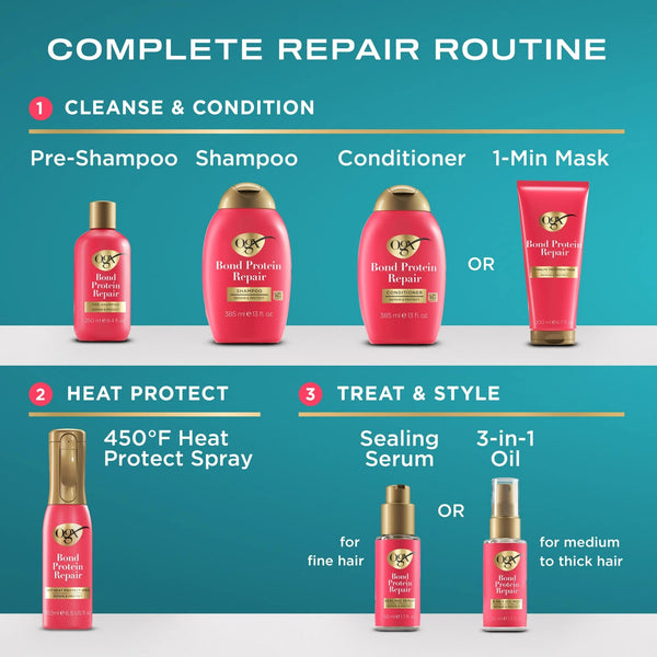 Repair & Protect Bond Protein Repair 3-in-1 Oil Mist - 1 pack - 1.7Fl oz per pack - plus 3 My Outlet Mall Resealable Storage Pouches