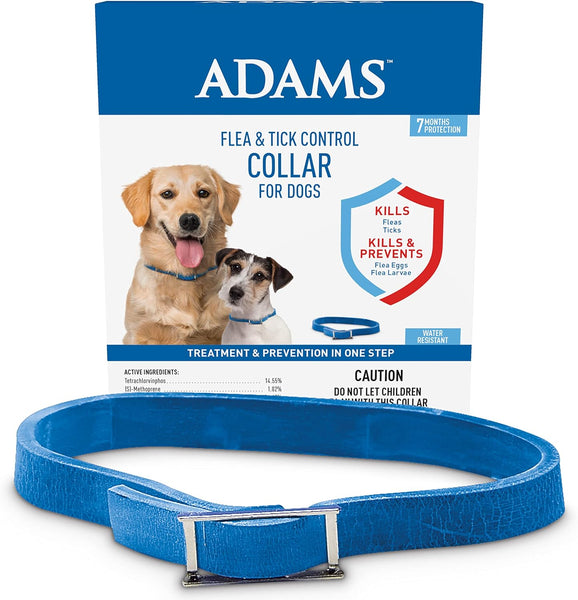 Flea and Tick Control Collar for Dogs and Puppies, 1 pack, 1 Count, plus 3 My Outlet Mall Resealable Storage Pouches