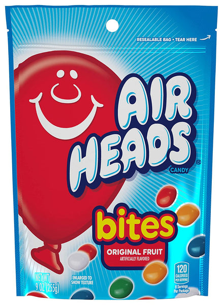 Bites Fruit Flavored Candy, 2 pack, 9 oz per pack, plus 3 My Outlet Mall Resealable Storage Pouches