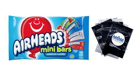 Candy Variety Bag, Individually Wrapped Assorted Fruit Mini Bars - 1 pack - 12 oz - plus 3 My Outlet Mall Resealable Storage Pouches