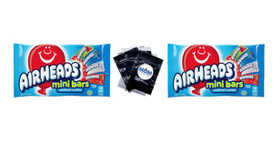 Candy Variety Bag, Individually Wrapped Assorted Fruit Mini Bars - 2 packs - 12 oz - plus 3 My Outlet Mall Resealable Storage Pouches