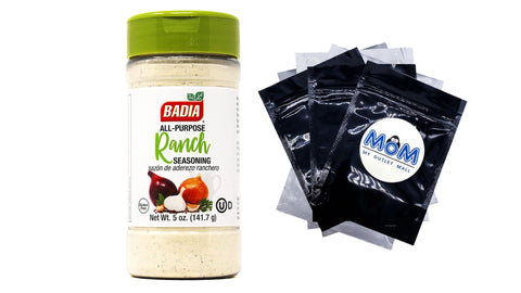 All Purpose Ranch Seasoning, 1 pack, 5oz, Badia, plus 3 My Outlet Mall Resealable Storage Pouches