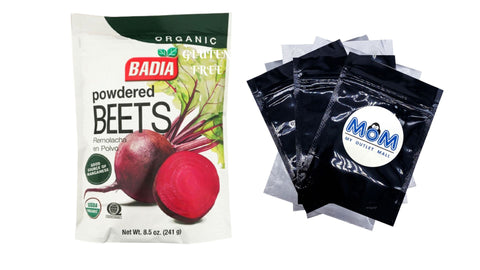 Organic Powdered Beets, 1 pack, 8.5 oz, Badia, plus 3 My Outlet Mall Resealable Storage Pouches