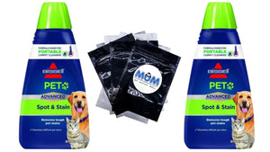 Pet Stain Odor Remover 32 Fluid Ounce 74R7V - 2 Packs- 32oz per pack - plus 3 My Outlet Mall Resealable Storage Pouches