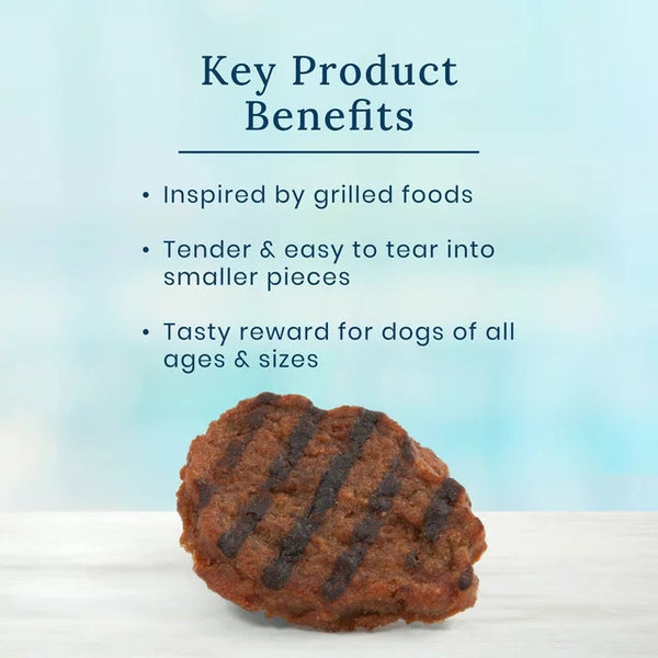 Nudges Grillers Natural Dog Treats, Beef, 2 pack, 16 oz per pack, plus 3 My Outlet Mall Resealable Storage Pouches