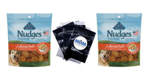 Nudges Homestyle Natural Dog Treats Chicken Bag, 2 pack, 16 oz per pack, plus 3 My Outlet Mall Resealable Storage Pouches