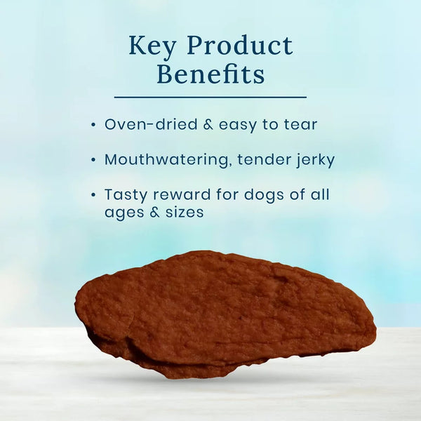 Nudges Jerky Cuts Natural Dog Treats Beef, 2 pack, 16 oz per pack, plus 3 My Outlet Mall Resealable Storage Pouches